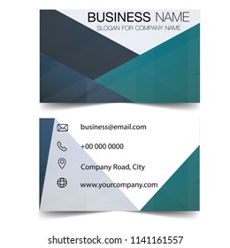 Modern creative business card and name card, horizontal simple clean template vector design, layout in rectangle size. Flat Design Vector Illustration. Stationery Design. Business card vector.