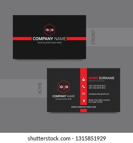 modern creative business card and name card,horizontal simple clean template vector design. - Vector