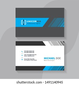 modern creative business card and name card,horizontal simple clean template vector design, layout in rectangle size