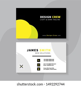 modern creative business card and name card,horizontal simple clean template vector design, layout in rectangle size