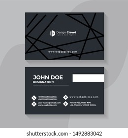 modern creative business card and name card,horizontal simple clean template vector design, layout in rectangle size