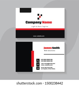  modern creative business card and name card,horizontal simple clean template vector design, layout in rectangle size.