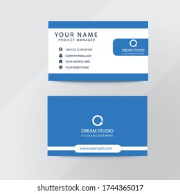 modern creative business card and name card,horizontal simple clean template vector design, layout in rectangle size