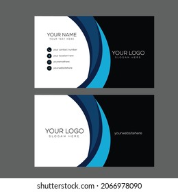 modern creative business card and name card simple clean template vector design
