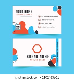 modern creative business card and name card, horizontal simple clean template vector design, layout in rectangle size