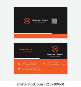 Modern creative business card and name card,horizontal simple clean template vector design, layout in rectangle size
