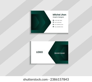  modern creative business card and name card ,horizontal simple clean template vector design,