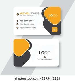 Modern creative business card and name card design template. 

