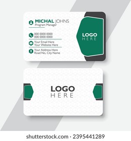 Modern creative business card and name card design template. 

