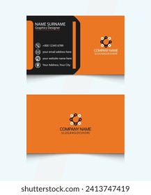 Modern and Creative Business Card and Name Card Design Template Vector, Rectangle Size  