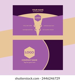Modern creative business card and name card, simple clean template vector design.