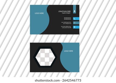 modern creative business card and name card, simple clean template vector design, 