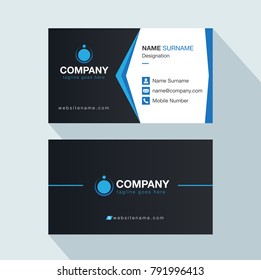 modern creative business card and name card,horizontal simple clean template vector design, layout in rectangle size