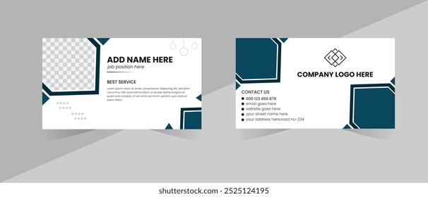 Modern creative business card, professional business card.