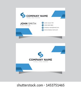 Modern creative business card simple layout template vector design background