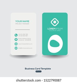 Modern Creative Business Card Template ,Contain Random Arabic calligraphy Letters Without specific meaning in English ,Vector illustration