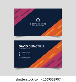 Modern creative business card template. Visiting card set with abstract pattern. For art template design, list, page, banner, idea, cover, booklet, print, flyer, book, blank, card, ad, sign, sheet.