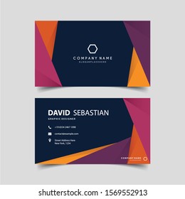 Modern creative business card template. Visiting card set with abstract pattern. For art template design, list, page, banner, idea, cover, booklet, print, flyer, book, blank, card, ad, sign, sheet.