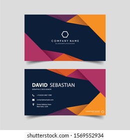 Modern creative business card template. Visiting card set with abstract pattern. For art template design, list, page, banner, idea, cover, booklet, print, flyer, book, blank, card, ad, sign, sheet.