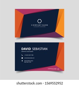 Modern creative business card template. Visiting card set with abstract pattern. For art template design, list, page, banner, idea, cover, booklet, print, flyer, book, blank, card, ad, sign, sheet.