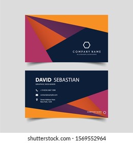 Modern creative business card template. Visiting card set with abstract pattern. For art template design, list, page, banner, idea, cover, booklet, print, flyer, book, blank, card, ad, sign, sheet.