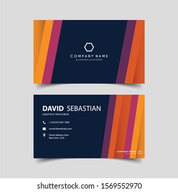 Modern creative business card template. Visiting card set with abstract pattern. For art template design, list, page, banner, idea, cover, booklet, print, flyer, book, blank, card, ad, sign, sheet.