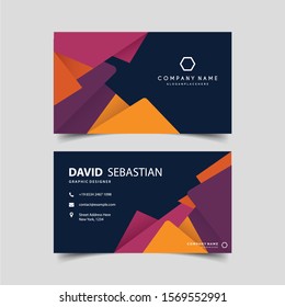 Modern creative business card template. Visiting card set with abstract pattern. For art template design, list, page, banner, idea, cover, booklet, print, flyer, book, blank, card, ad, sign, sheet.