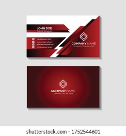 Modern creative business card template. Elegant element composition design with clean concept.