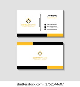 Modern creative business card template. Elegant element composition design with clean concept.