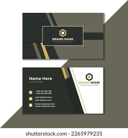 Plantilla de tarjeta de negocios moderna y creativa