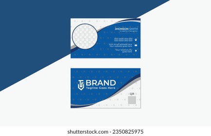 Modern creative business card template design.