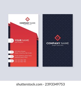 Modern Creative Business Card Template, Developer Designer Visiting Card Design