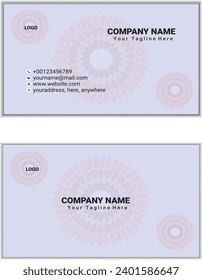 Plantilla de tarjeta de visita moderna y creativa