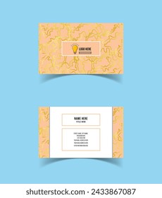 Modern and creative business card template design. Minimal style, clean double sided business card layout.