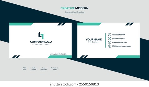 Modern creative business card template