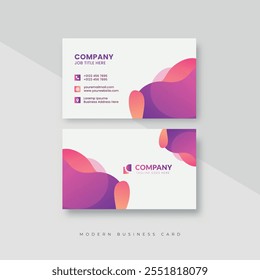 Plantilla creativa moderna de la tarjeta de visita