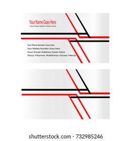 modern creative business card template isolated on white background. flat design vector