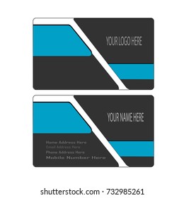 modern creative business card template design isolated on white background