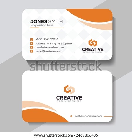 Modern creative business card template