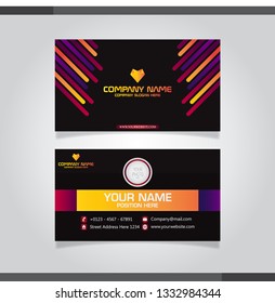 Modern and Creative Business card vector illustration 