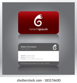 Modern and creative business card vector set template.