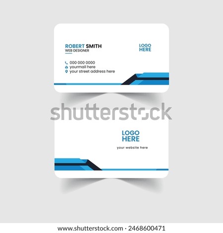 Modern and Creative Business Card Vector Template Design.