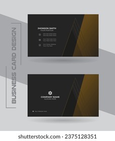 Modern creative business card or visiting card design template.