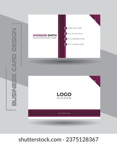 Modern creative business card or visiting card design template.