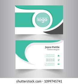 Modern Creative Business Card.Creative and Clean Business Card Template. Flat Design Vector Illustration. Standard File size