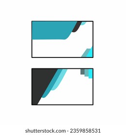 Modern creative business cards and name cards, simple vector design horizontal clean template, layout in rectangular size.