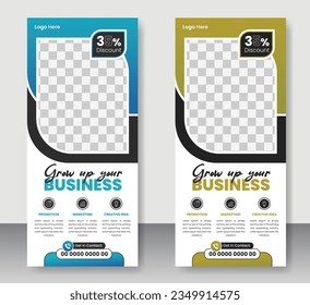 Modern and Creative Business Dl flyer or rack card design template