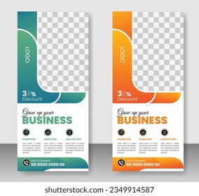 Modern and Creative Business Dl flyer or rack card design template