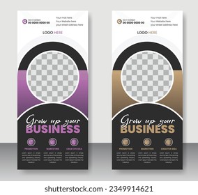Modern and Creative Business Dl flyer or rack card design template