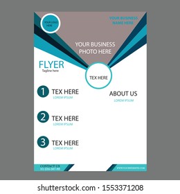 Modern and creative Business flyer design. it is beautiful design.